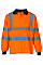 Hi Vis Orange Hi-Vis Long Sleeve Polo Shirt