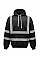 Black Hi-Vis Pull-Over Hoodie