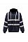 Navy Hi-Vis Zipped Hoodie