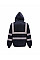 Navy Hi-Vis Zipped Hoodie