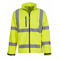 Hi-Vis Yellow Hi-Vis Softshell Jacket