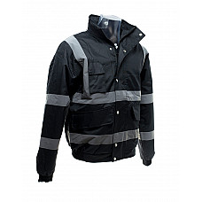 Black Hi-Vis Classic Bomber Jacket