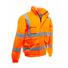 Hi Vis Orange Hi-Vis Classic Bomber Jacket