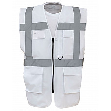 White Hi-Vis Executive Waistcoat