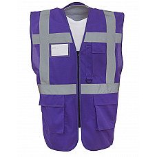 Purple Hi-Vis Executive Waistcoat