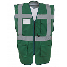 Paramedic Green Hi-Vis Executive Waistcoat