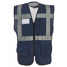 Navy Hi-Vis Executive Waistcoat