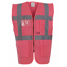 Pink Hi-Vis Executive Waistcoat