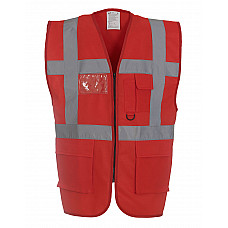 Red Hi-Vis Executive Waistcoat