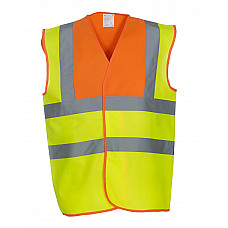 Hi Vis Yellow/Orange Hi-Vis Class 2 Waistcoat