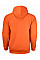 Orange/ Dark Grey Men's Vintage Hoodie Lined