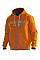 Orange/ Dark Grey Men's Vintage Hoodie Lined