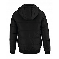 Black Men's Superhood Puffer Bomber Jacket