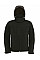 Black Men's Hooded 3-Layer Softshell