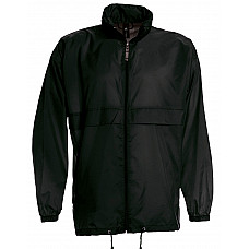 Black Men's Sirocco Windbreaker Jacket