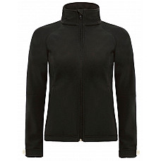 Black Women's Hooded 3-Layer Softshell