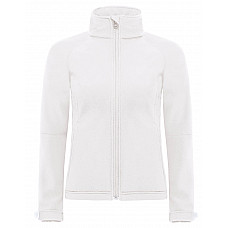 White Women's Hooded 3-Layer Softshell