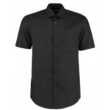 Black Classic Fit Short Sleeve Business Shirt