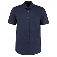 Dark Navy Classic Fit Short Sleeve Business Shirt