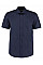 Dark Navy Classic Fit Short Sleeve Business Shirt