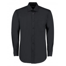 Black Classic Fit Long Sleeve Business Shirt