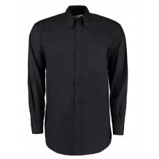 Black Classic Fit Long Sleeve Premium Oxford Shirt