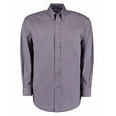 Charcoal Classic Fit Long Sleeve Premium Oxford Shirt