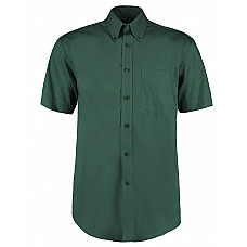 Bottle Green Classic Fit Short Sleeve Premium Oxford Shirt