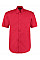 Red Classic Fit Short Sleeve Premium Oxford Shirt