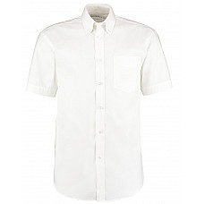 White Classic Fit Short Sleeve Premium Oxford Shirt