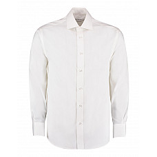 White Classic Fit Long Sleeve Cutaway Collar Premium Oxford Shirt