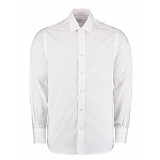 White Tailored Fit Long Sleeve Business Shirt