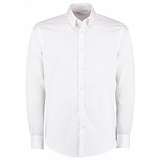 White Slim Fit Long Sleeve Non IronTwill Shirt