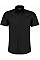 Black Tailored Fit Short Sleeve Poplin Shirt