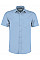 Light Blue Tailored Fit Short Sleeve Poplin Shirt