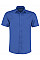 Royal Blue Tailored Fit Short Sleeve Poplin Shirt