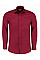 Claret Tailored Fit Long Sleeve Poplin Shirt