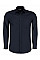 Dark Navy Tailored Fit Long Sleeve Poplin Shirt