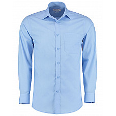 Light Blue Tailored Fit Long Sleeve Poplin Shirt