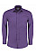 Purple Tailored Fit Long Sleeve Poplin Shirt