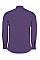 Purple Tailored Fit Long Sleeve Poplin Shirt