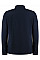 Navy Tailored Fit Superwash 60 Pique Shirt (Long Sleeve)