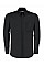 Black Slim Fit Long Sleeve Workwear Oxford Shirt