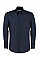 Navy Slim Fit Long Sleeve Workwear Oxford Shirt