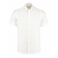 White Tailored Fit Short Sleeve Premium Oxford Shirt