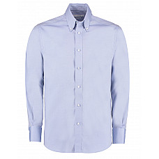 Light Blue Tailored Fit Long Sleeve Premium Oxford Shirt