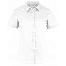 White Tailored Fit Short Sleeve Poplin Shirt