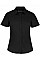 Black Tailored Fit Short Sleeve Poplin Shirt