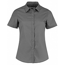 Graphite Tailored Fit Short Sleeve Poplin Shirt