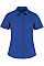 Royal Blue Tailored Fit Short Sleeve Poplin Shirt